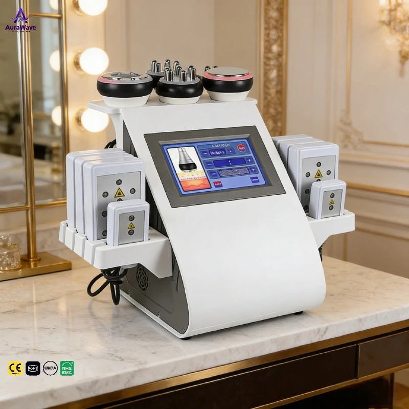 6in1 RF Cavitation & Skin Tightening Machine Non-Surgical Body Shaping Fat Reduction Cellulite Treatment Muscle Relaxation CE - Image 2