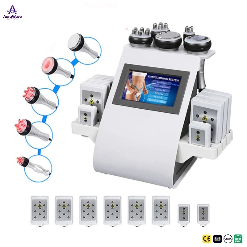 6in1 RF Cavitation & Skin Tightening Machine Non-Surgical Body Shaping Fat Reduction Cellulite Treatment Muscle Relaxation CE - Image 3