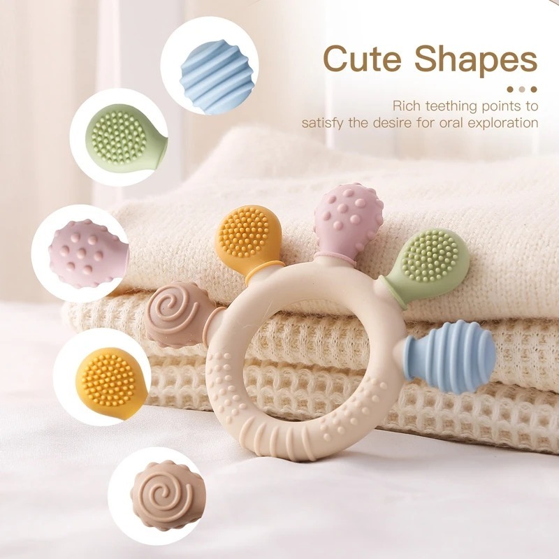 Baby Teething Toys Silicone 6-Pack - Image 3