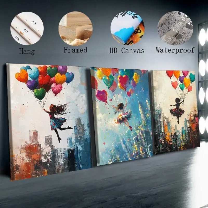 Abstract Canvas Wall Art 3-Panel