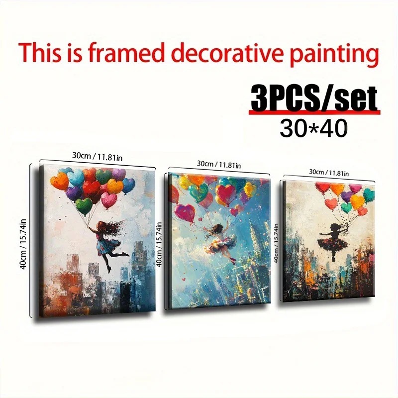 Abstract Canvas Wall Art 3-Panel - Image 4