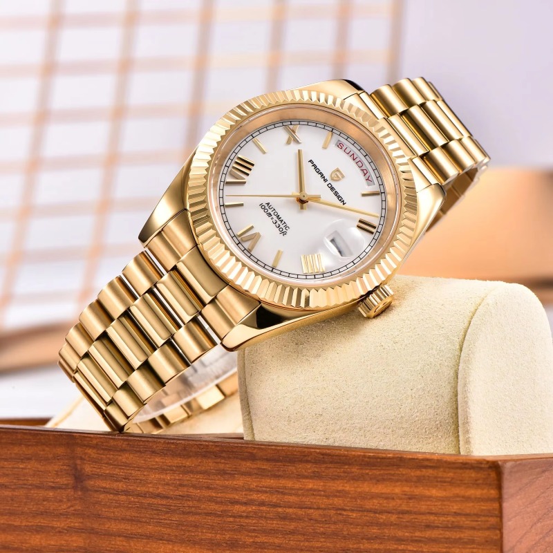 Automatic Mechanical Watch for Men | Business Casual Chronograph with Date Display | Premium Stainless Steel Wristwatch