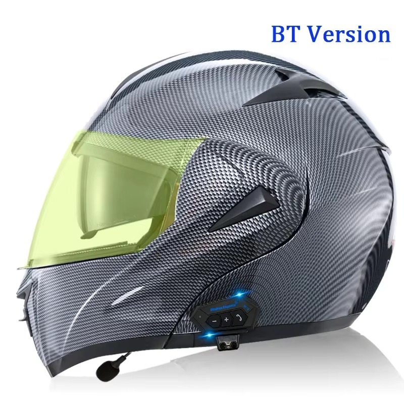 Helmet Motorcycle Modular Full Face Helmet DOT Approved Motorbike Racing Unisex-Adult Helmet with Sun Visor - Image 2